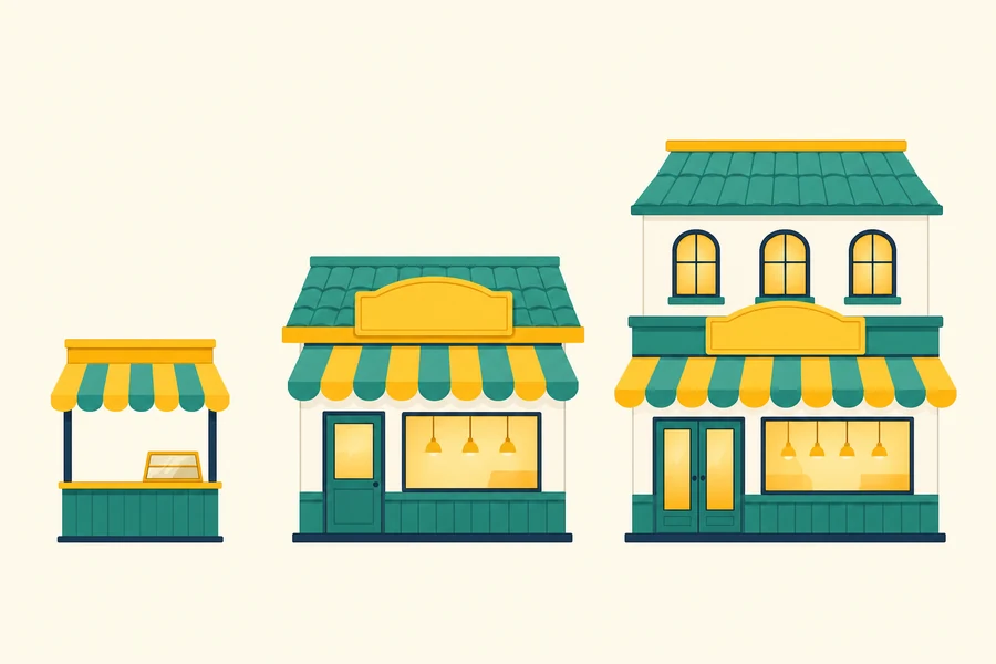 ร้านเล็กๆ เติบโตเป็นร้านที่ใหญ่ขึ้น