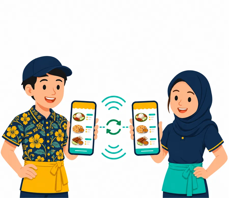 Semua telefon nampak pesanan serentak